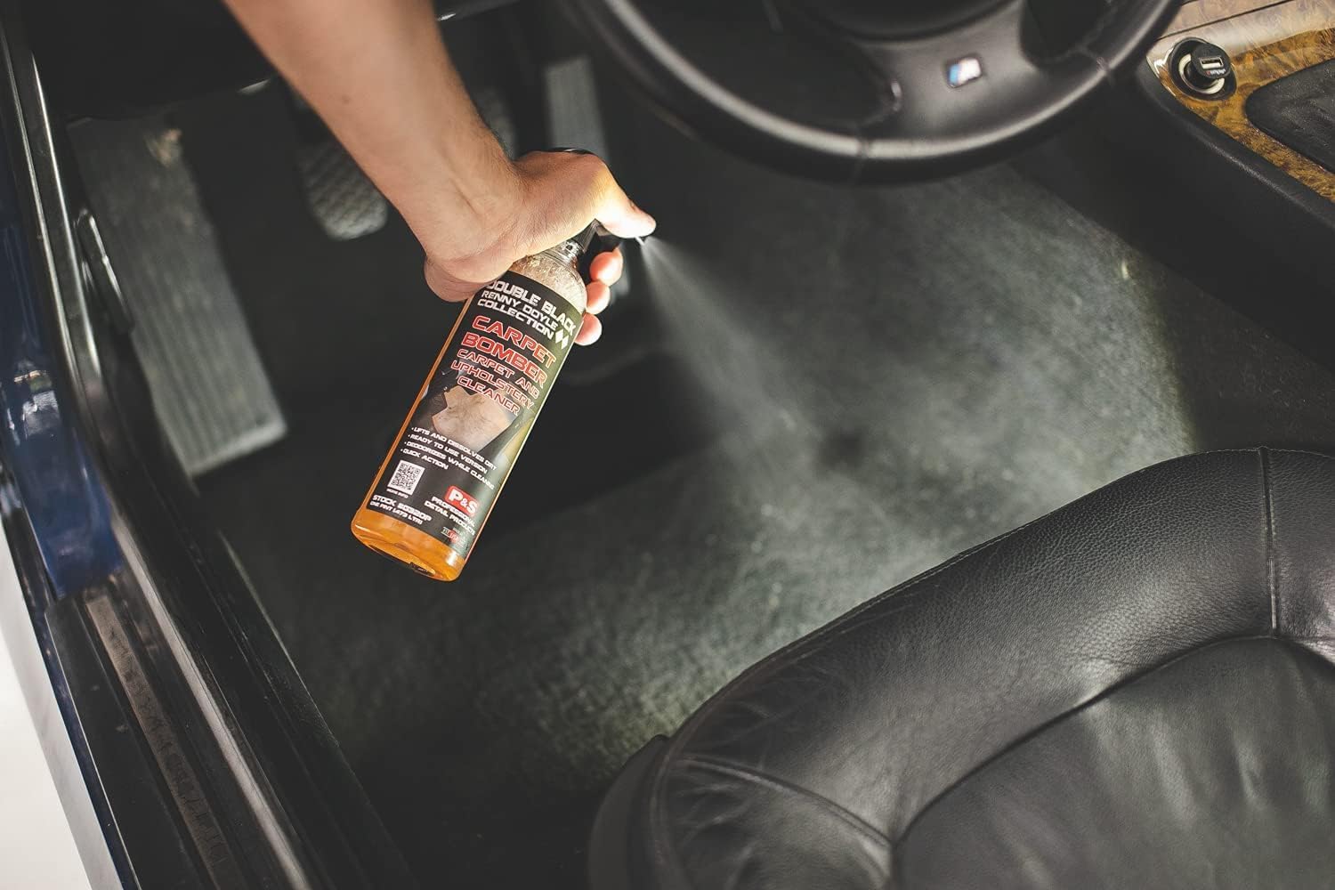 P & S PROFESSIONAL DETAIL PRODUCTS Carpet Bomber – Professional Upholstery Cleaner, Citrus-Based Formula, Removes Grease, Dirt & Odors, Highly Dilutable, Safe for Engines & Wheel Wells - 16 oz