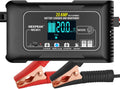NEXPEAK NC301 20-Amp Car Battery Charger, 12V and 24V Smart Fully Automatic LiFePO4 Battery Charger Maintainer Trickle Charger w/Temp Compensation for Car Truck Boat Lead Acid Lithium Batteries