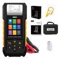 AUTOOL Car Battery Tester 12V 24V Automotive Battery Load Tester 30-2000 CCA, Battery Tester with Printer, Support Lithium Battery, Cranking & Charging & Leakage Test, Data Review Protection