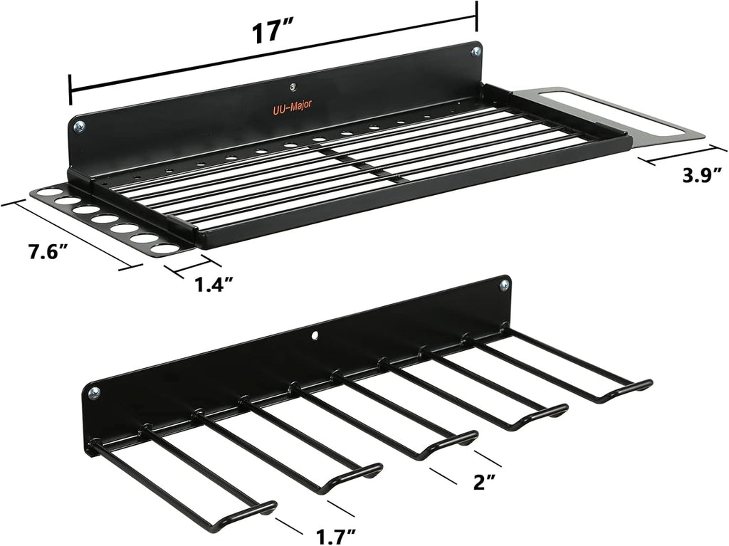 Power Tool Organizer for Garage Organization,Drill Holder Wall Mount for Tool Stoarge, Tool Organizers and Garage Storage Shelves for Charging.Heavy Duty With 4 Holders