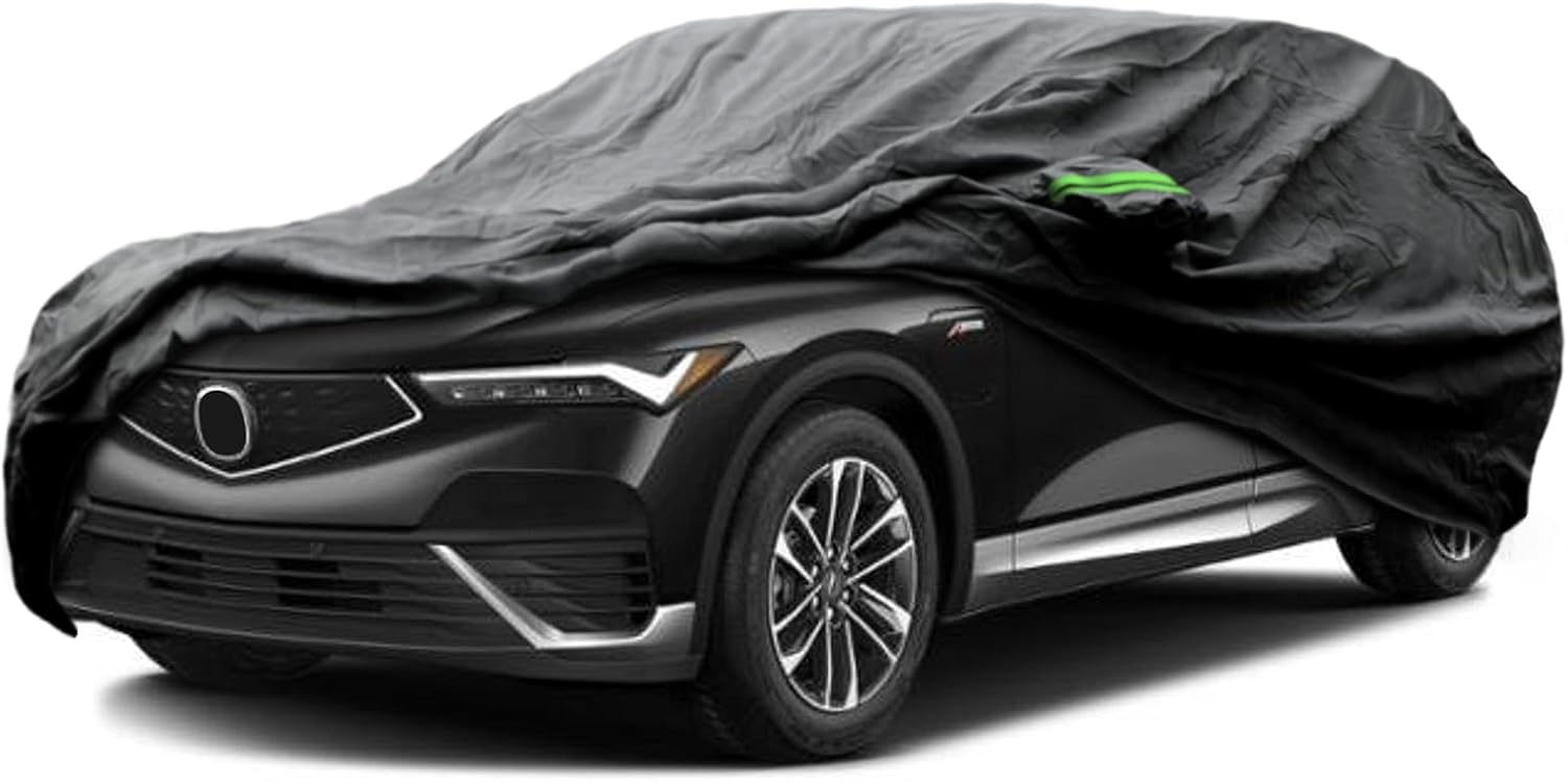 Proadsy 2025 Upgrade Car Cover Custom Fit for Acura ZDX 2024 2025, Waterproof All Weather for Automobiles, Full Exterior Cover Rain Snow Sun Protector Indoor Outdoor Car Cover