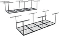 FLEXIMOUNTS 3x8 Overhead Garage Storage Rack,Adjustable Storage Organization System,Heavy Duty Metal Garage Ceiling Storage Racks,2 pack,Black