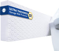 WP01 Garage Wall Protector Car Door Protector, Tool-Free, Designed in Australia (White, 2 Pack)