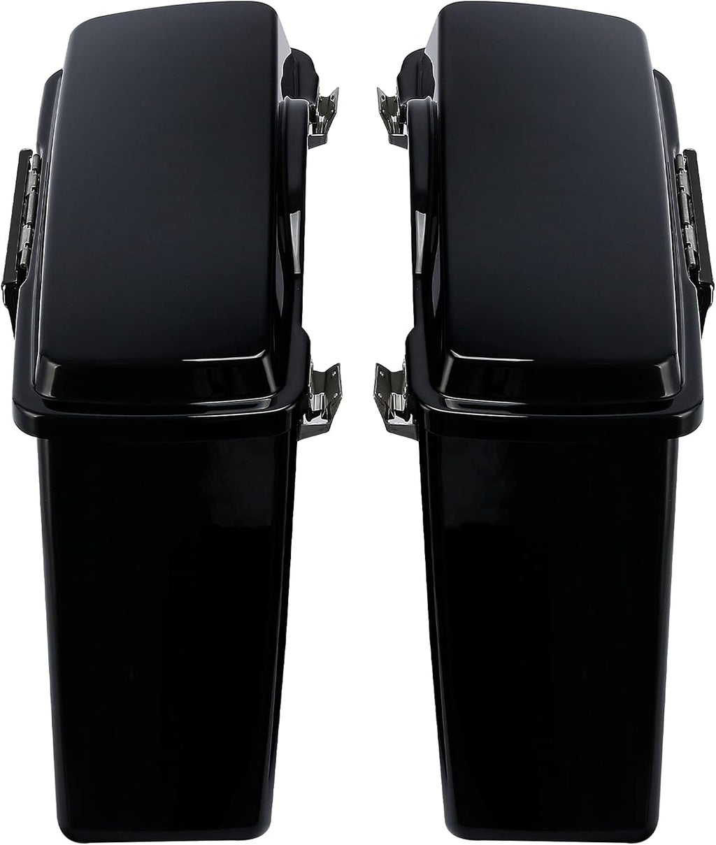 Green-L Hard Saddlebags with Black Latches Fit for Harley Electra Street Road Glide King 1994-2013 Touring Models