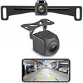 Wireless License Plate Backup Camera for Car/SUV - No Drilling WiFi HD 160° View, Waterproof Reverse/Rear View Camera with Real-Time Signal, Compatible iPhone/Android/iPad (Parking/Hitch Aid)