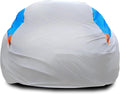 MORNYRAY Waterproof Car Cover All Weather Snowproof UV Protection Windproof Outdoor Full car Cover, Universal Fit for Sedan (Silvery, A4-Fit Sedan Length(186-193 inch)