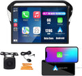 Kunfine Car CarPlay Android Auto Navigation Stereo GPS Radio Camera Display 13.1" QLED Touchscreen Headunit Tablet Media Player for Peugeot 301 2013-2022, if Applicable Octa Core 6G+128G Gloss Black