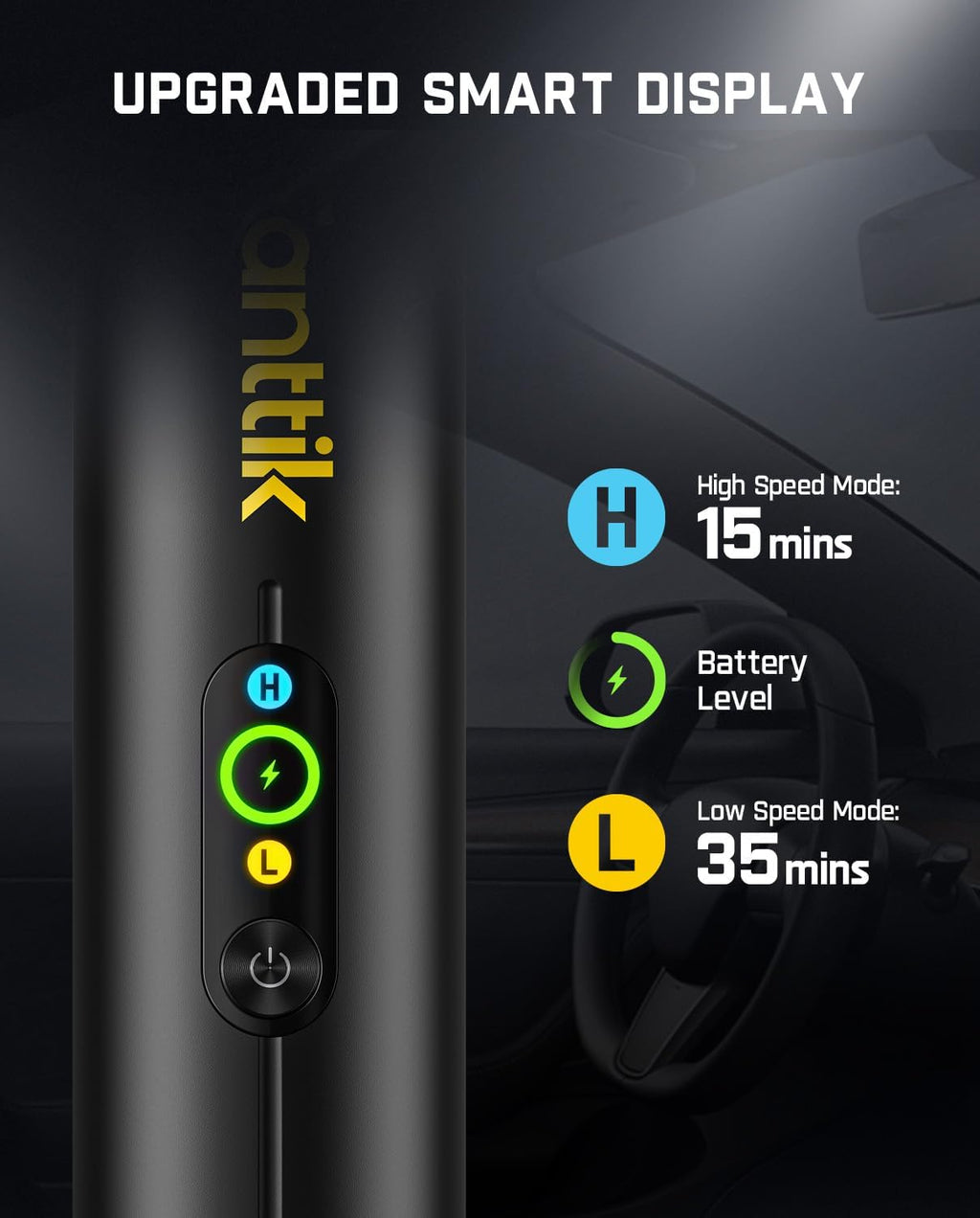 Fanttik Slim V10 Mate Cordless Car Vacuum, 4-in-1 Portable Mini Handheld Vacuum, 17000pa Suction Power, Upgraded Smart Display, 2 Suction Modes for Car, Office Desk, Keyboards