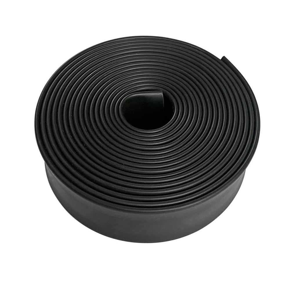 3:1 Ratio Heat Shrink Tubing Roll Adhesive Lined Industrial Marine Grade Dual Wall Heat Shrink Tube Waterproof and Sealed Black (2 inches(50 mm), 10 Feet)