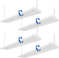 JTT 300W LED Linear High Bay Light, 45000LM Linear High Bay Shop Light Commercial 120-277V, 5000K Lights Shop Workshop Store Commercial Supermarket Warehouse Basement,5 Years Warranty,4-Pack ETL