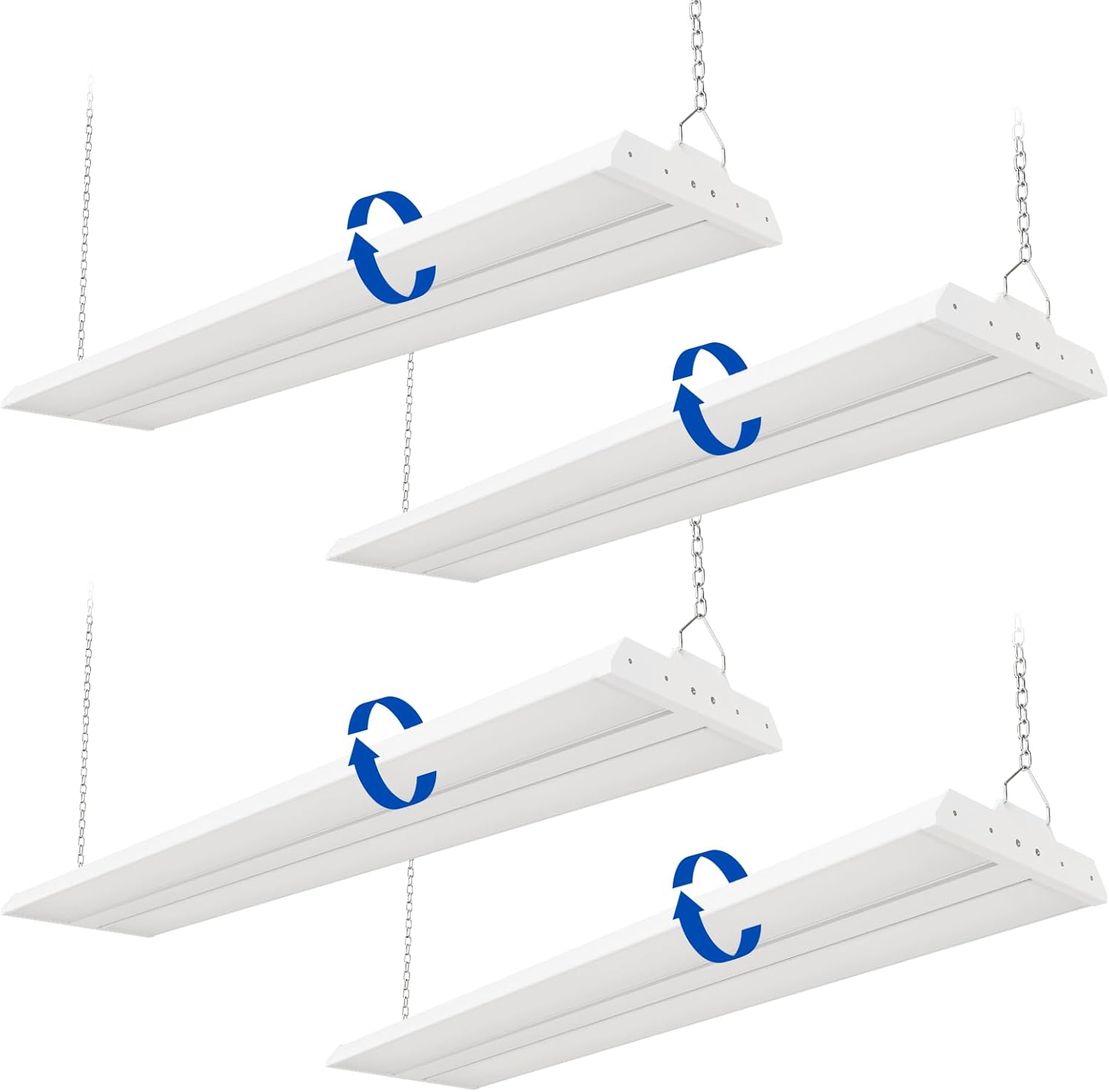JTT 300W LED Linear High Bay Light, 45000LM Linear High Bay Shop Light Commercial 120-277V, 5000K Lights Shop Workshop Store Commercial Supermarket Warehouse Basement,5 Years Warranty,4-Pack ETL