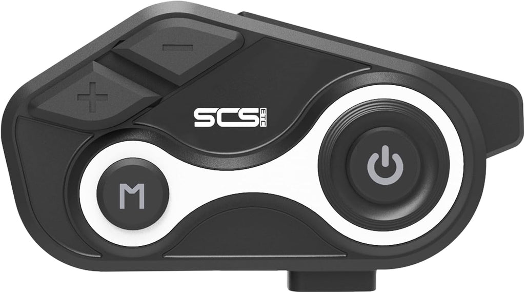 Motorcycle Bluetooth Intercom Helmet Headset with Music Sharing, Earphones for 2 Riders up to 1000M Communication, Waterproof IP67 with Handsfree, Stereo Music, GPS & 2 Mic Options, 1 Pac