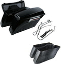 XFMT Motorcycle Hard Saddle bags Trunk W/Conversion Bracket Mount Kit Fit For Harley Softail Heritage Classic Deluxe 1984-2017