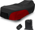Full Cover for Polaris Slingshot,Waterproof Windproof Sunproof Outdoor Protection Compatible with Slingshot/S/SL/SLR/SLR LE,with Fabric Straps,Black&Red