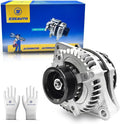EzeXpreze New Alternator fit for Honda for Accord 2004 2005 2006 2007 130Amp 12V Compatible V6 3.0L, Replace# 104210-3500, 104210-4480, 104210-4481, 31100-RCB-Y01, 31100-RCB-Y02, 31100-RCB-505RM