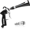 Air Blow Gun Car Detailing Dry Cleaning Gun with Tapered Nozzle High Pressure Cleaning Tool, Dryer Blower for Car Surfaces Quickly Blasts Dust, Works with Air Compressor, Black
