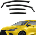 Extra Durable Window Deflectors in-Channel Window Visors Rain Guards Fit for NX 2022-2025, Sun Visors, Wind Vent for Shades, Exterior Car Accessories - 4 pcs. AG0861