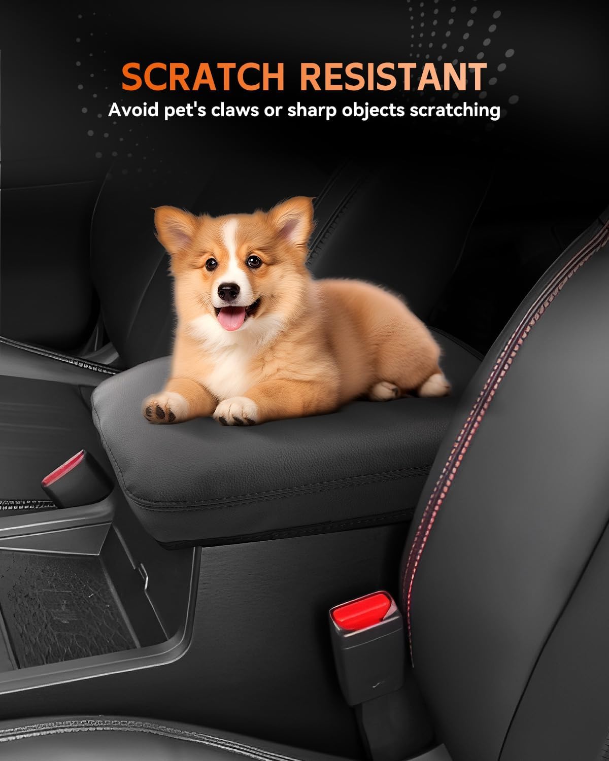 CDEFG for Nissan Frontier 2022-2025 Center Console Cover Armrest Box Cover for Frontier (S, SV, SL, Pro-X, Pro-4X) 2022 2023 2024 2025 Accessories Console Arm Rest Protector