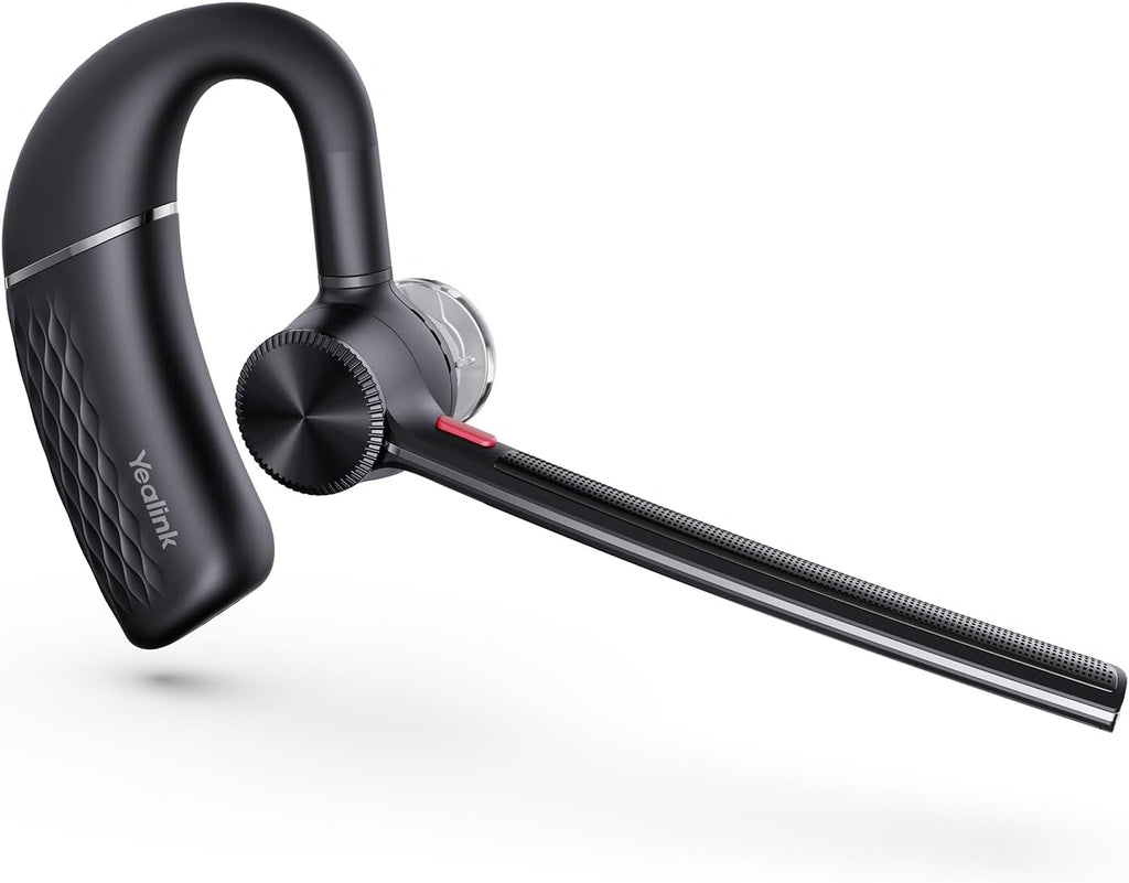 Yealink BH71 Lite Bluetooth Headset,Wireless Earpiece with 4 Noise Cancelling Microphone,10H Talk Time,Adjustable Ear Hook,Bluetooth Earphones for Cell Phone,Driving,Office Work