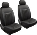 GIANT PANDA Fit Subaru Outback Forester Crosstrek Legacy Impreza Front Car Seat Cover, 3D Air Mesh Breathable Seat Protector, Black（2-Pack