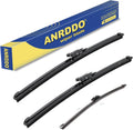 3 wipers Replacement For 2013-2017 2018 2019 Ford Escape 2012-2018 Ford Kuga 2013-2017 Ford Fusion Windshield Wiper Blades Set - Original Equipment 28"+28"+11" (Set of 3) Pinch Tab