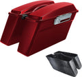 Green-L Red Hard Saddlebags Fit for Harley Touring Electra Glide Street Glide Road Glide Road King 1994-2013