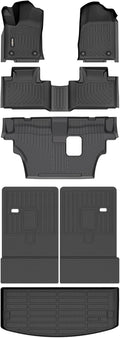 GINOWY-Floor Mats & Cargo Liner for Dodge Durango 2016-2025(Only for 7 Seats), TPE All Weather Car Floor Mats Durango Cargo Liner Trunk Mat Durango Trunk Liner, Waterproof Durango Accessories