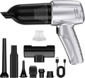 Car Vacuum Portable Cordless, 5 in 1 Handheld Vacuum Cleaner, Mini Vacuum Cleaner Rechargeable, 8000PA Powerful Compressed Air Duster & Air Blower for Cars,Home,Office,Pet Hair