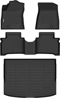 GINOWY- Floor Mats & Cargo Liner for Kia NIRO & NIRO Hybrid (Not for NIRO EV/PHEV) 2023 2024 2025, TPE All Weather Car Mats for Kia NIRO Trunk Mat Floor Liners Accessories