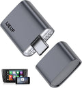 Wireless CarPlay Adapter for Apple iPhone 2025 Upgrade, Converts Factory Wired to Wireless, No Delay, Stable Connection, Mini Apple Carplay Wireless Adapter for iOS 10+ and Car from 2018+,USB/Type C