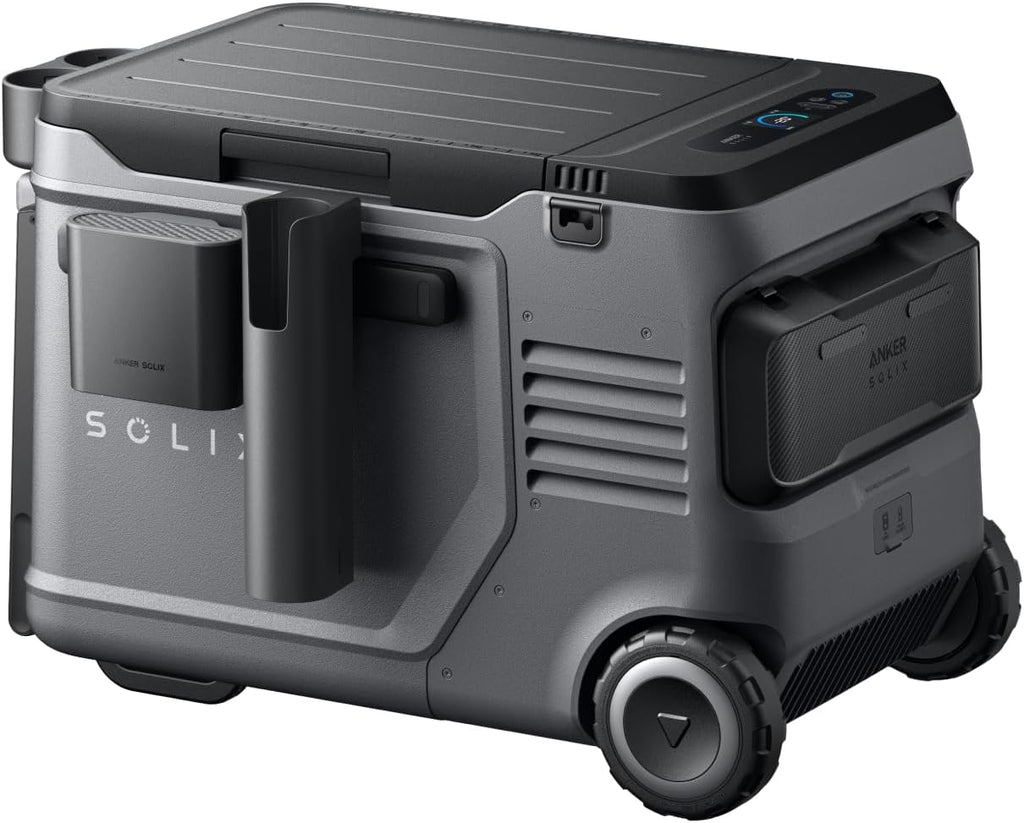 Anker SOLIX EverFrost 2 40L Cooler with Road Trip Kit, 42 qt Car Refrigerator, Electric Cooler with 288Wh Battery, Powered by AC/DC or Solar, for Camping, Travel, Fishing (Only 1 Battery Included)