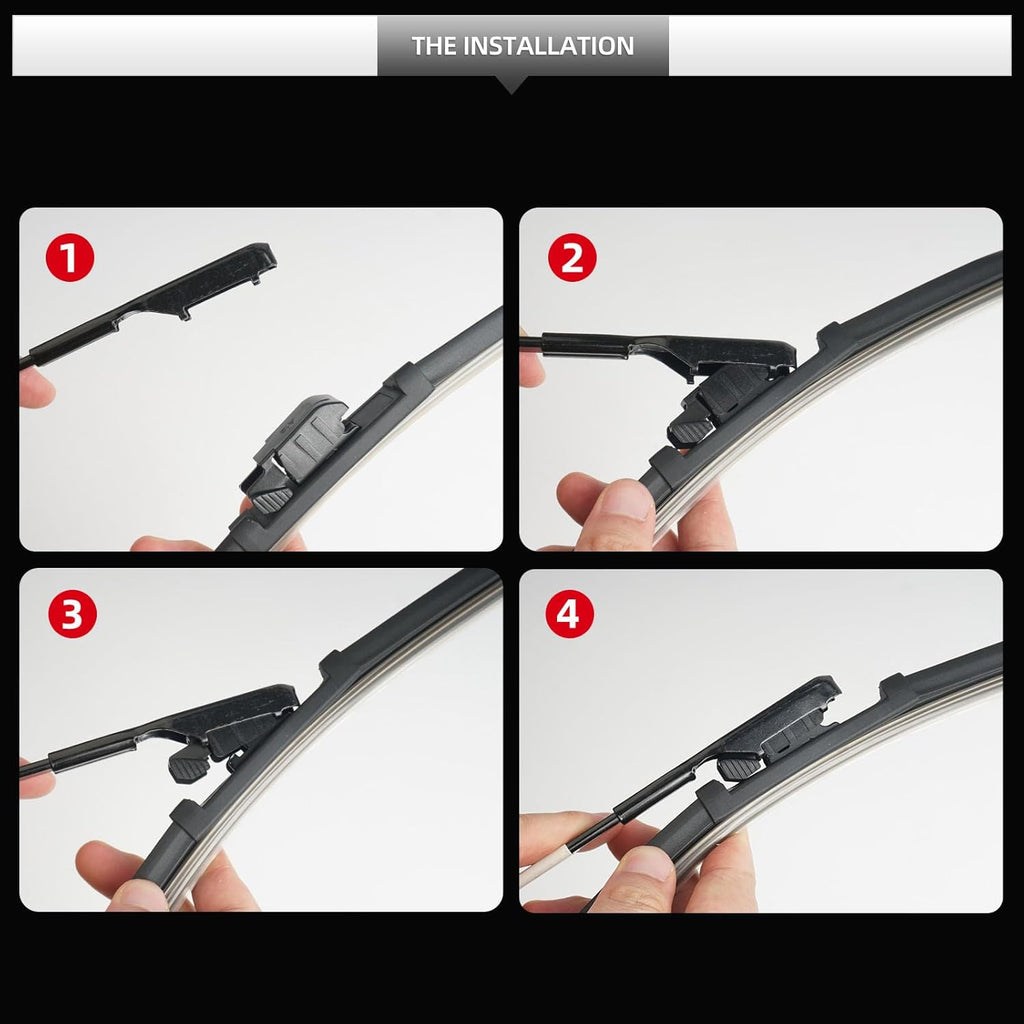 Replacement for BMW X2 2018-2023 Windshield Wiper Blade-3 Pieces of Car Front and Rear Window Wiper Blades