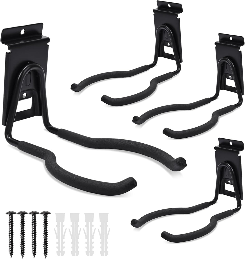 Slatwall Power Tool Hanger, Garage Garden Tool Hooks, Steel String Trimmer Holder Grass Trimmer Organizer, Weed Eater Rack Garage Storage Hook for Weed Wacker, Leaf Blower