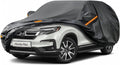 Kayme 7 Layers SUV Car Cover Custom Fit for Honda Pilot (2008-2025) Waterproof All Weather for Automobiles, Outdoor Full Cover Rain Sun UV Protection.Black