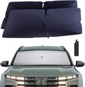 Windshield Sun Shade Umbrella: for Hyundai Santa-Cruz-2022-2025 - Front Custom Car Window Shades - Double Thickened Foldable Hyundai Santa Cruz Sunshades Block UV Keep Cool