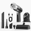 Handheld Vacuum Cordless Rechargeable with LED Light and Multi-Nozzles,15000 Pa Car Vacuum Portable Cordless, 120W Powerful Mini Vacuums Cleaner for Home, Car, Pet Hair, DC Motor, Black
