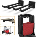 TORACK Garage Hooks Heavy Duty Tool Organizer, Wall Mount Hanger Rack Garage Storage Utility Hooks for Car Tires, Ladders, Chairs, Strollers, Power Tools, Garden Tools (2 Pack, 12.4" Hook)