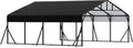 20' x 20' x 8.5' Heavy Duty Metal Carport with Galvanized Steel Roof, Steel Carport Kits Outdoor with Metal Roof, Galvanized Car Shelter for Tractors, Pickup, Boat, Car