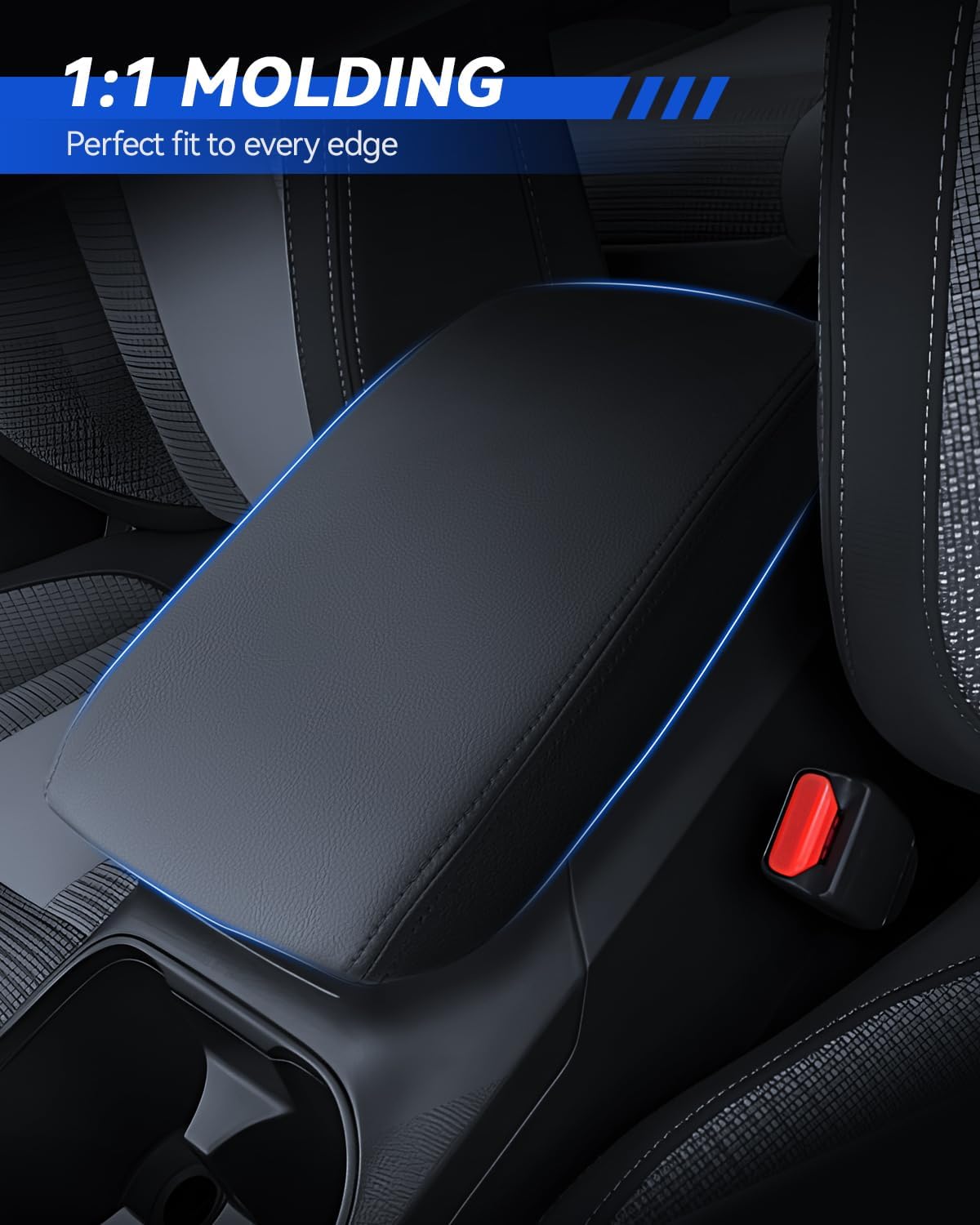 Armrest Cover for Toyota Land Cruiser 2024 2025 Accessories Center Console Middle Lid Pad Protector for Car Elbow Rest