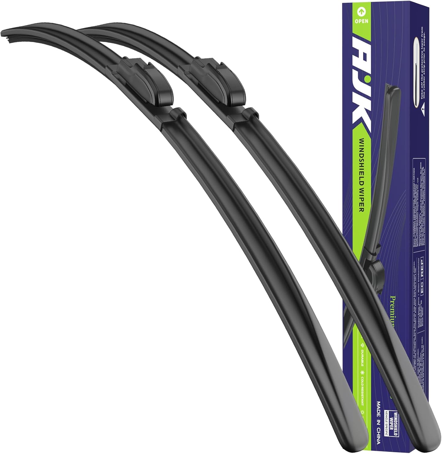 AJK Wiper Blades for INFINITI Q50 2014 2015 2016-2024 for INFINITI Q60 2017 2018 2019 2020 2021 2022, 2 Piece All Weather OEM Quality Automotive Replacement Windshield Wiper Blades for My Car