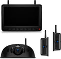 Fookoo HD Wireless RV Backup Cameras System, 7" Split-Screen Monitor, 1 Rear View + 2 Side Cameras, IR Night Vision Recording Waterproof Compatible with Furrion Pre-Wired RV Truck Trailer - DW7Y503