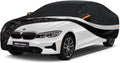 10 Layers Car Cover Custom Fit for BMW 3 Series 320i 328i 330i 335i M340i (2013-2025), Waterproof All Weather for Automobiles, Outdoor Full Cover Sun Dust Rain Protection with Cotton. Black