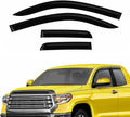 Extra Durable Window Deflectors Tape-On Window Visors Rain Guards Fit for Toyota Tundra 2007-2021 Double Cab, Sun Visors, Wind Vent for Shades, Exterior Car Accessories - 4pcs. AG0293