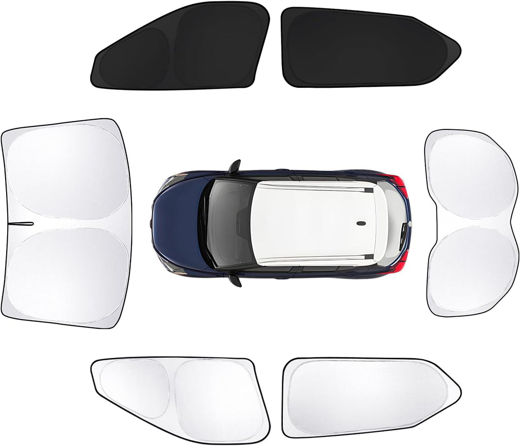 6pcs Car Window Shades for Nissan Kicks 2018-2024 Accessories,Windshield Side Rear Full Sunshade,Sun Visor UV Blocking, Privacy Protection and Blackout for Camping Outdoor