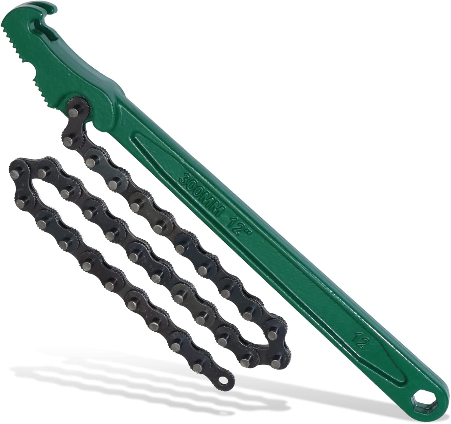 12 Inch Heavy-Duty Ratcheting Chain Wrench, Adjustable Oil Filter Pliers For Truck & Car, Pipe Wrench Multi-Purpose Remover Tool