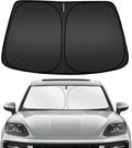 ARISMOTOR Windshield Sun Shade for Porsche Cayenne 2019-2025, Custom Fit Foldable Front Window Sunshade Sun Visor Protector, Block UV Rays Keep Your Car Cooler