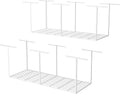 SunsGrove 3x8 Garage Storage Overhead Rack Organization, Adjustable Ceiling Mounted Storage Racks, 800LBS Weight Capacity, 22"-40" Ceiling Dropdown, 2 Pcs, White