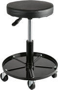 Aain Heavy Duty Adjustable Rolling Seat, with Tool Tray, 5pcs Casters, 15.3" to 20.2"