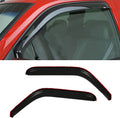 2pcs Compatible With 93-11 Ranger In Channel Style Sun Rain Guard Durable Side Window Wind Deflectors Dark Smoke Vent Window Visors