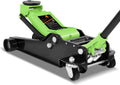 DNA MOTORING Low Profile Hydraulic Trolley Service/Floor Jack, 4 Ton (8000 lbs) Capacity, Lifting Range 4.5"-20", Green, TOOLS-00307-GR
